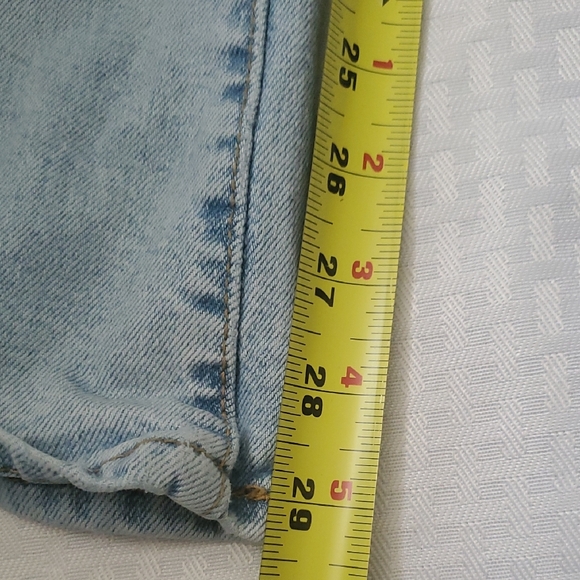 Levi's Classic Ribcage  Blue Wide Leg Jeans - Picture 6 of 10